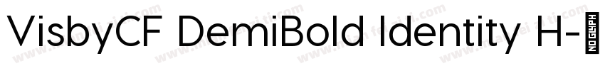 VisbyCF DemiBold Identity H字体转换